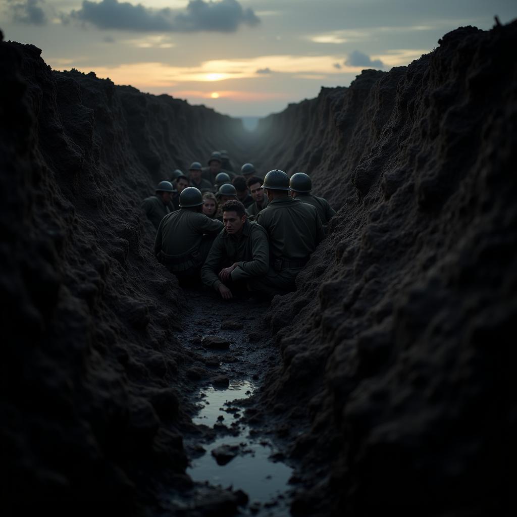 Battlefield 1 Trench Warfare at Dusk