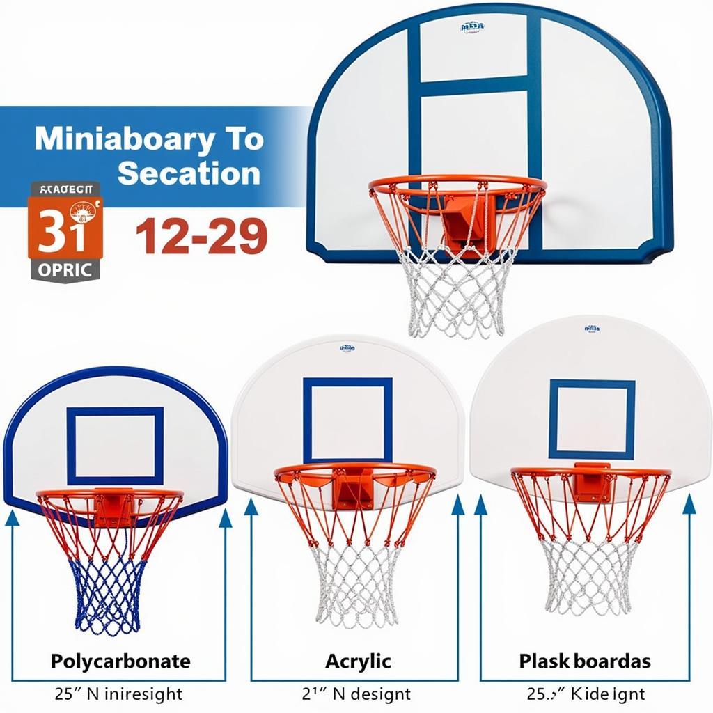 Light Up Basketball Hoop Backboard Sizes Comparison