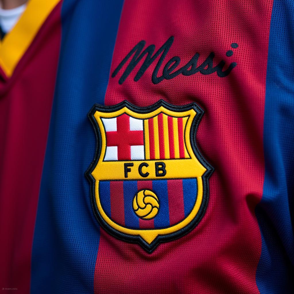 Lionel Messi Autograph on a Jersey