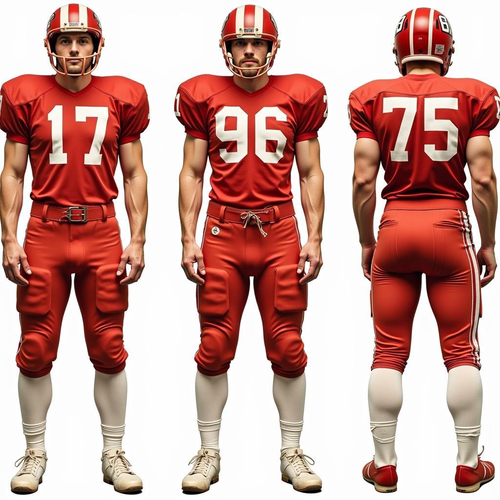 Early Louisiana Lafayette Football Uniforms