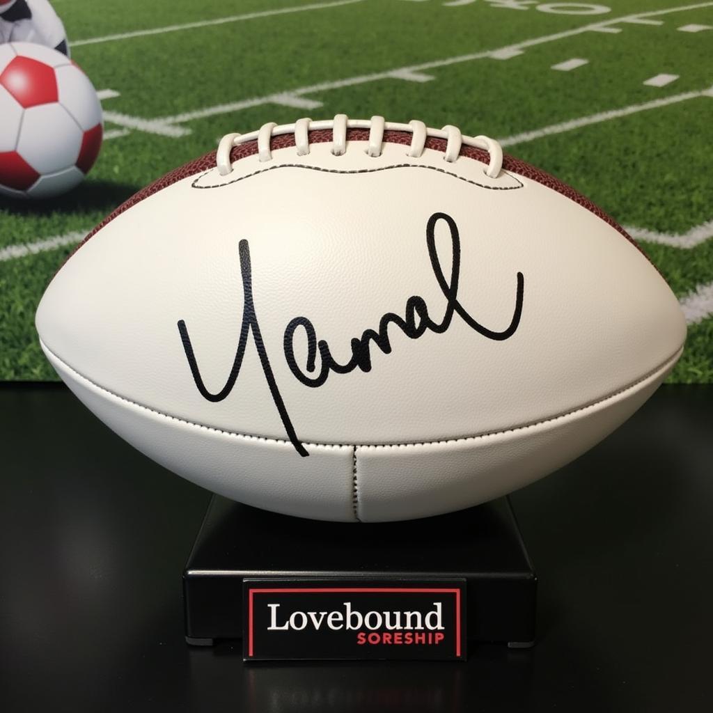 Signed Football at the Lovebound Store