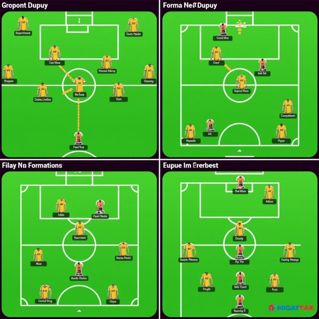 Diagram illustrating tactical formations best suited for Luca Martinez Dupuy in FIFA 23.