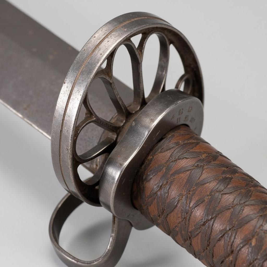 Close-up of M1917 Cutlass Basket Hilt