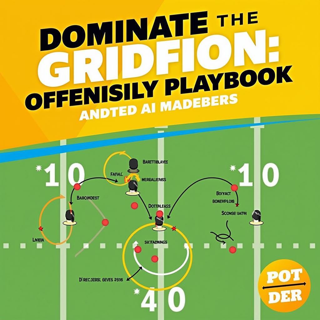 Madden eBook Cover Featuring an Offensive Playbook Diagram