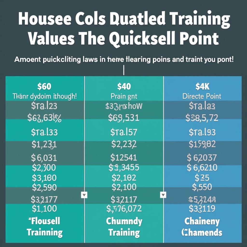 Madden Training Quicksell Values Chart