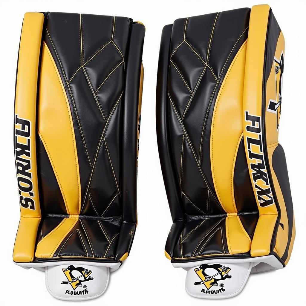 Marc-Andre Fleury Goalie Pads - Pittsburgh Penguins Years