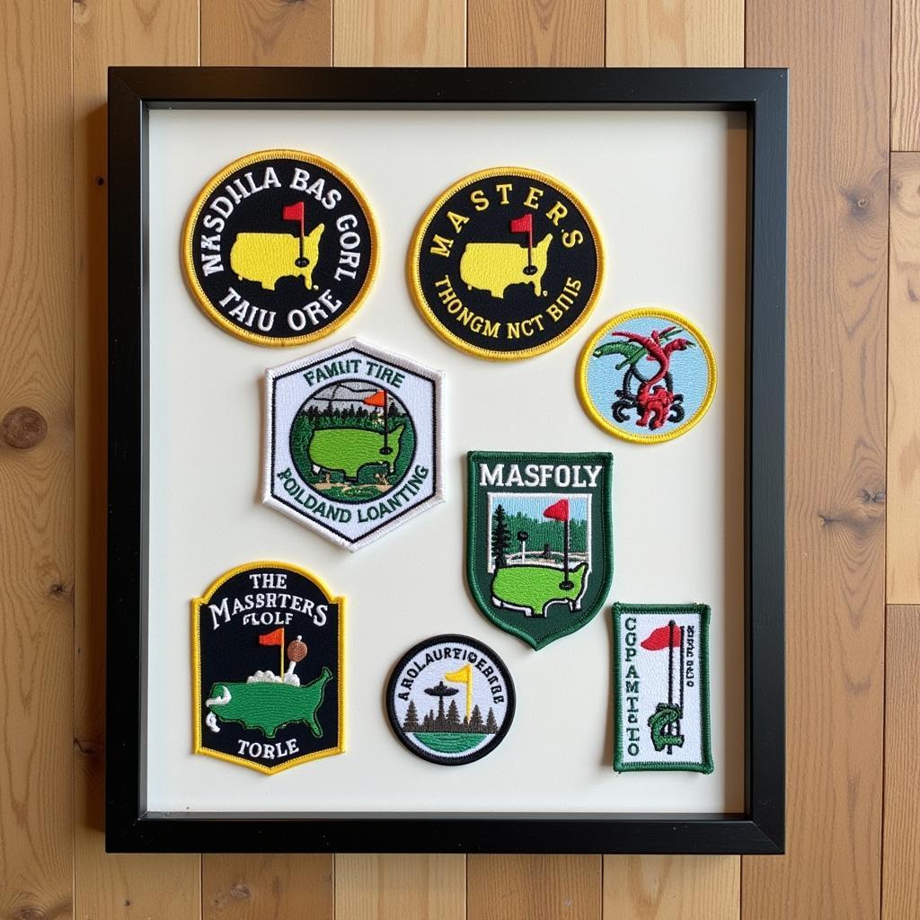 Displaying a Masters Golf Patch Collection