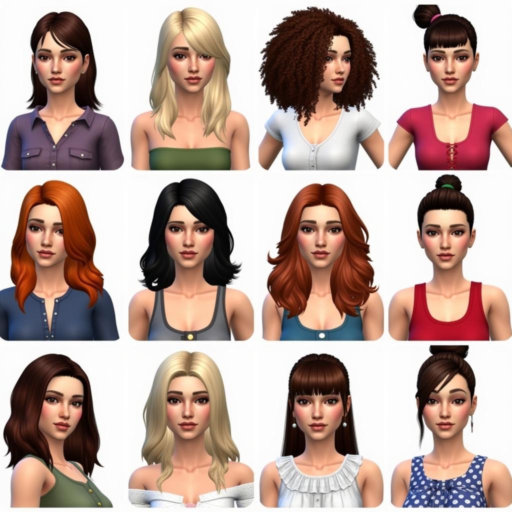 Matching Sims 3 Hair to Outfits