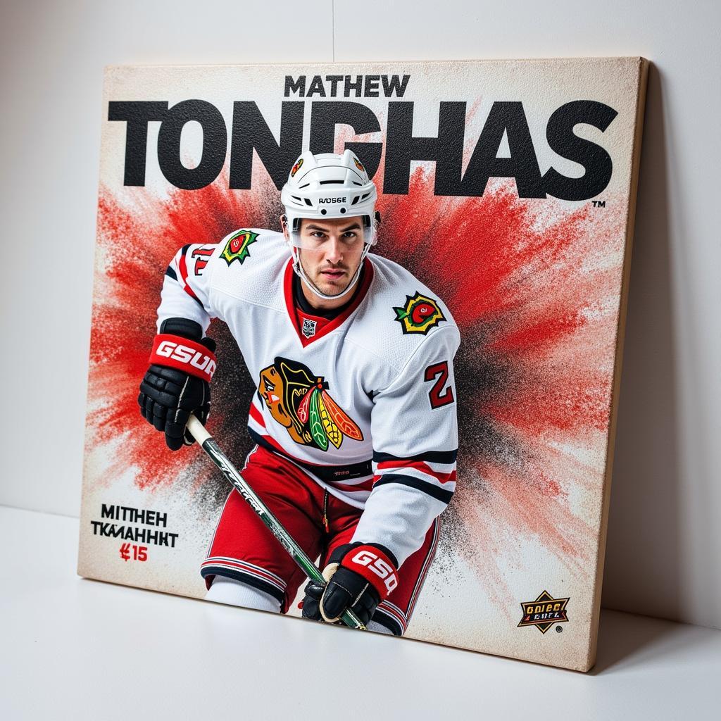 Matthew Tkachuk Canvas Rookie Card