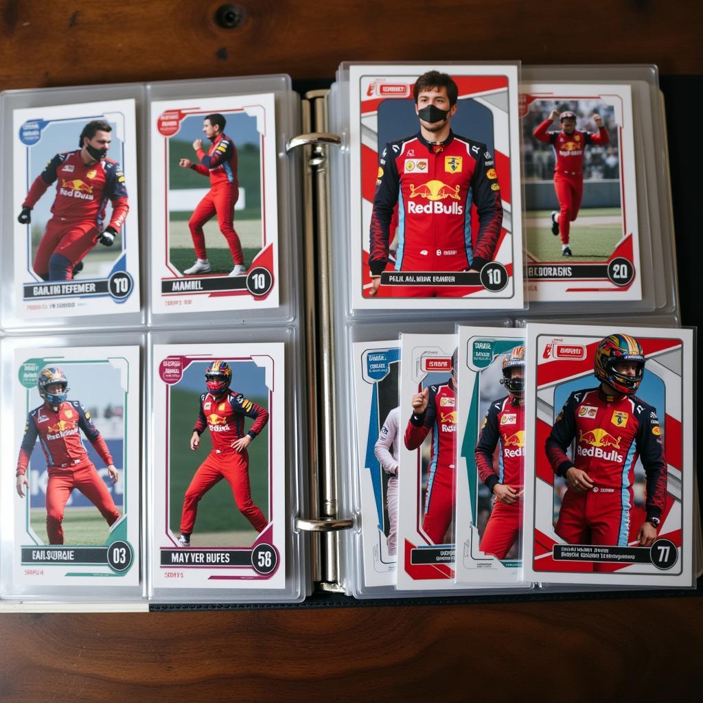 Max Verstappen Card Collection in Protective Sleeves