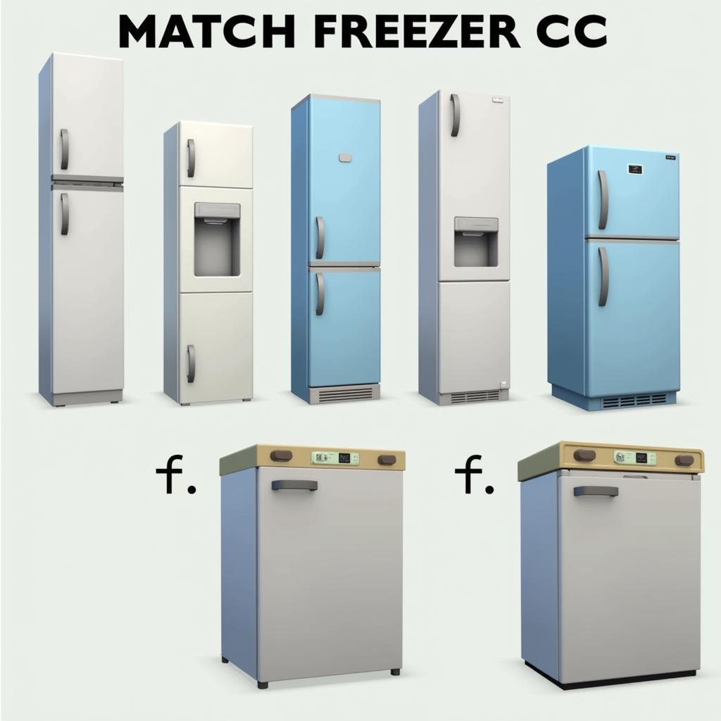 Maxis Match Freezer Sims 4 CC Examples