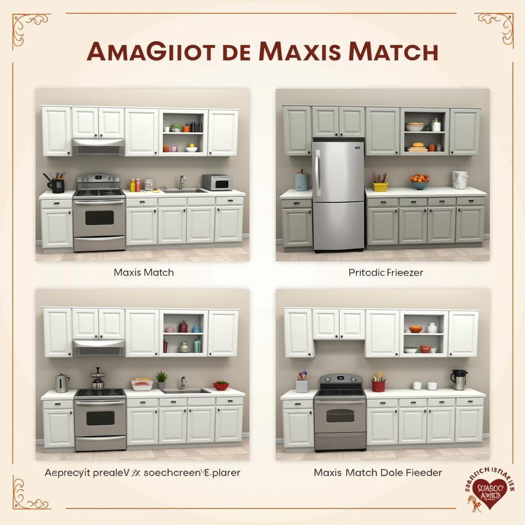 Maxis Match Kitchen Design Inspiration