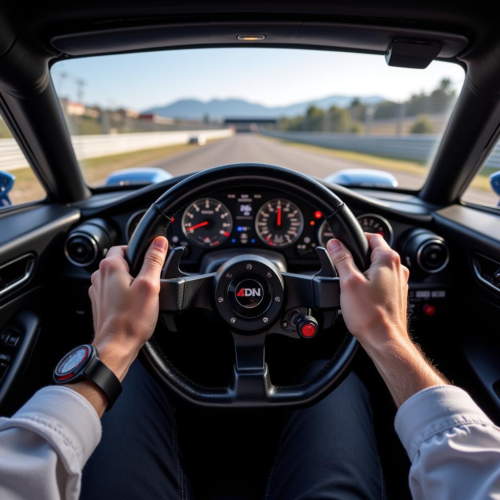 McLaren F1 driver's perspective from the cockpit