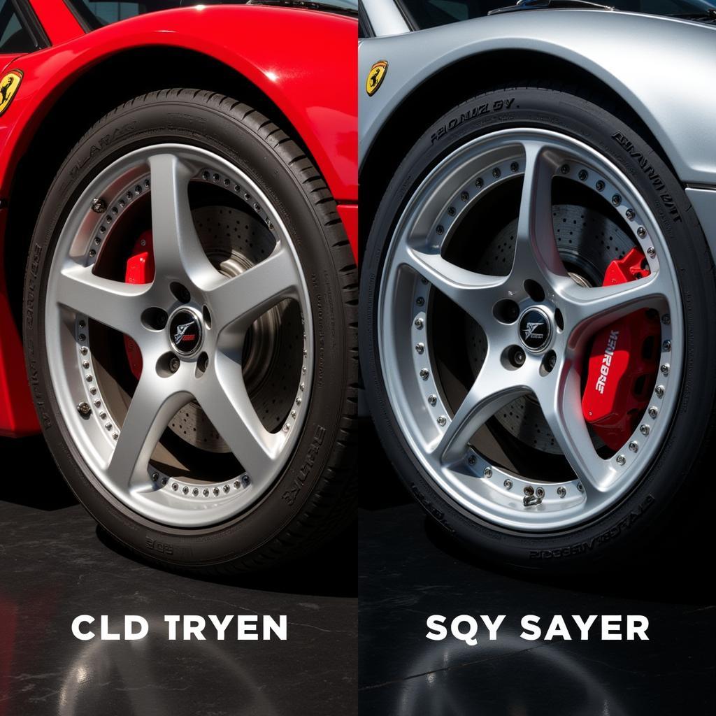 Evolution of McLaren F1 wheel design from classic to modern