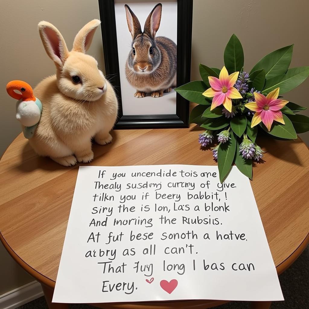 Memorial for a Pet Rabbit