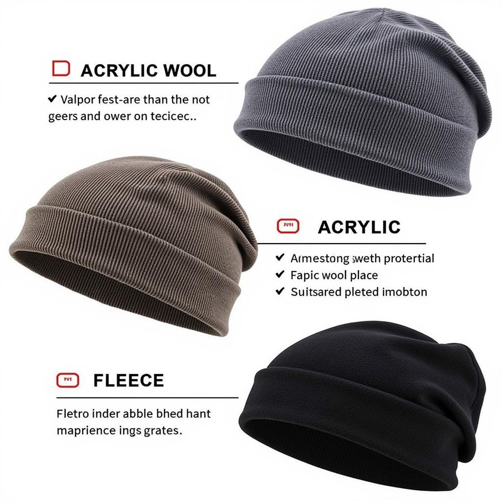 Men's Tactical Beanie Materials: Wool, Acrylic, and Fleece