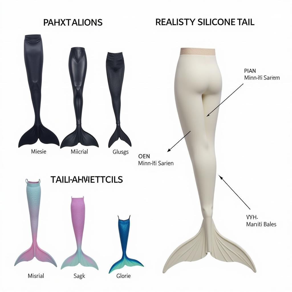 Comparison of Different Mermaid Tail Types