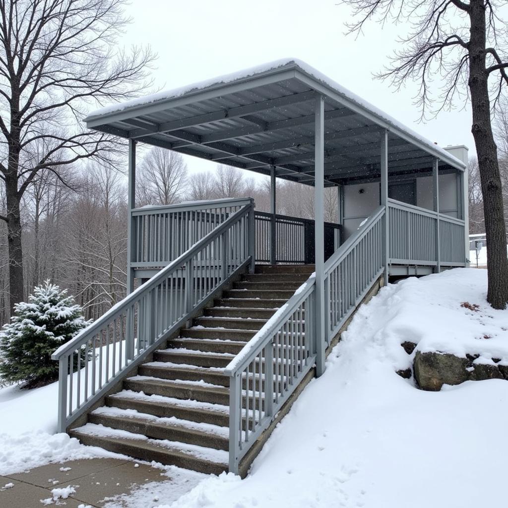 Metal Stairwell Cover: Durability and Weather Protection