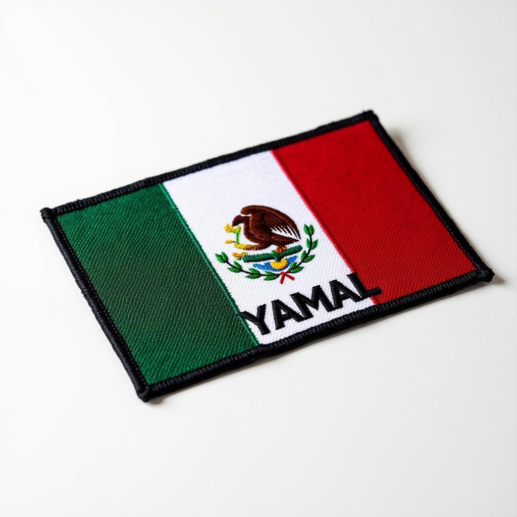 Mexico Iron On Patch Featuring Lamine Yamal and Mexican Flag