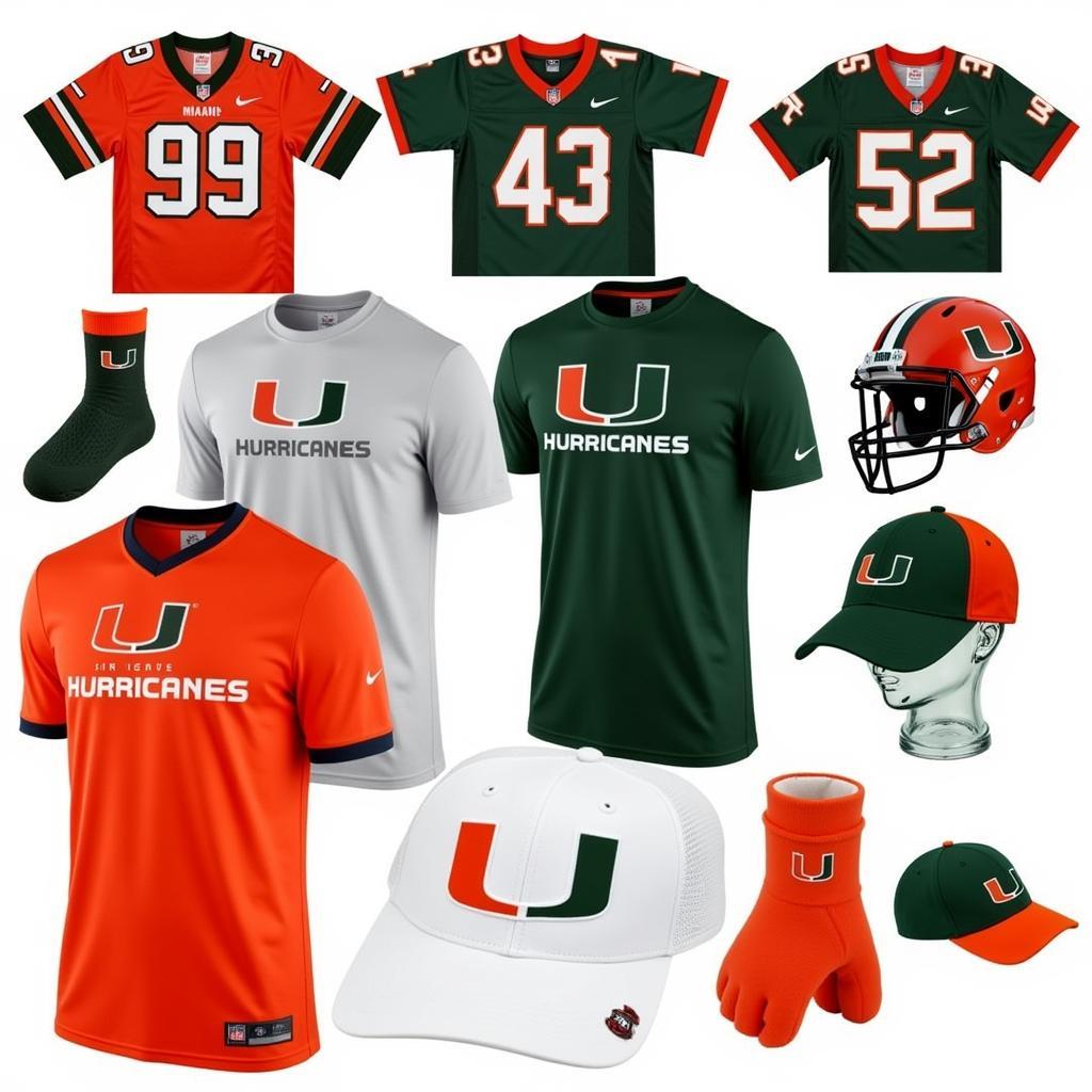 Miami Hurricanes Football Apparel Options