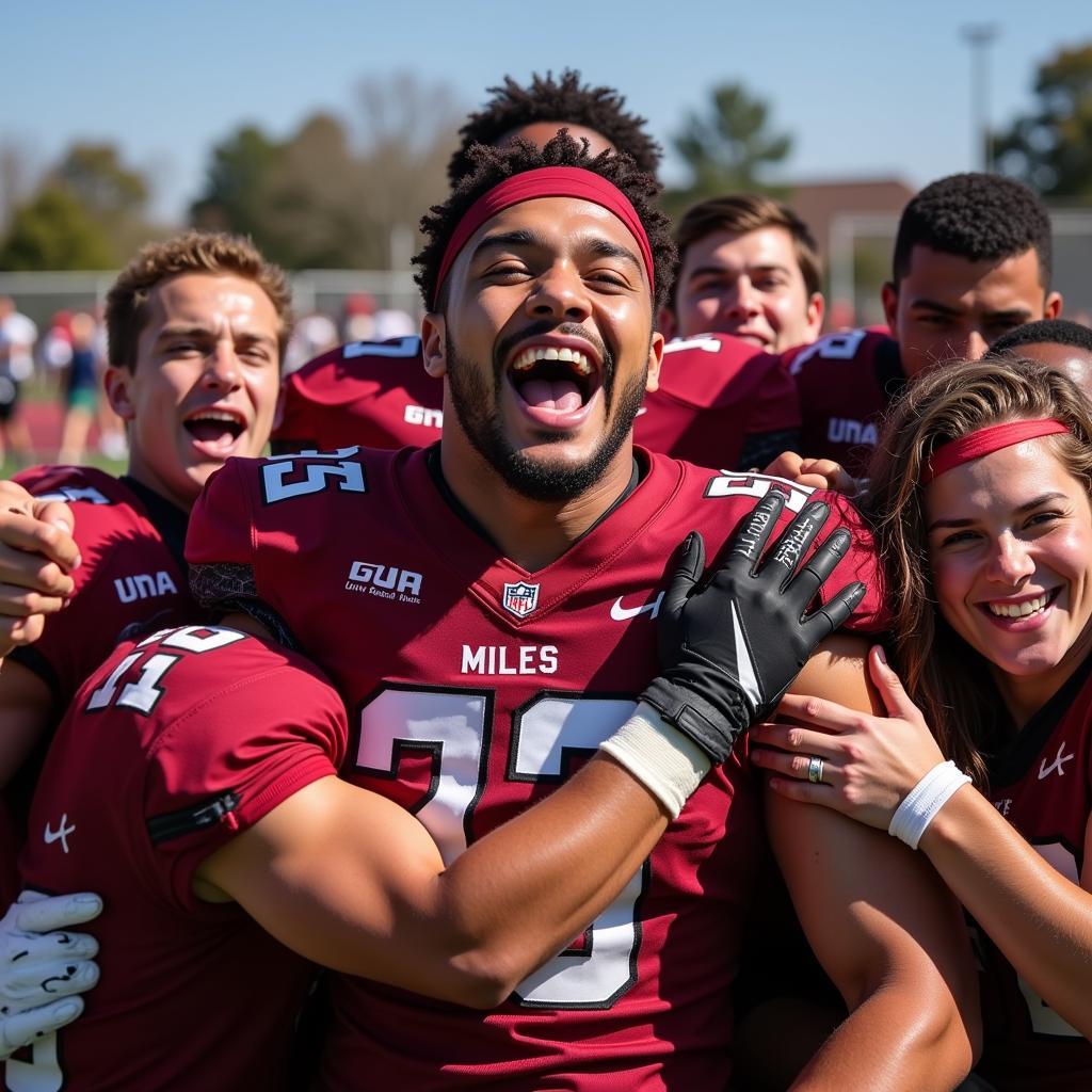 Miles Killebrew Celebrating with Teammates after a Victory