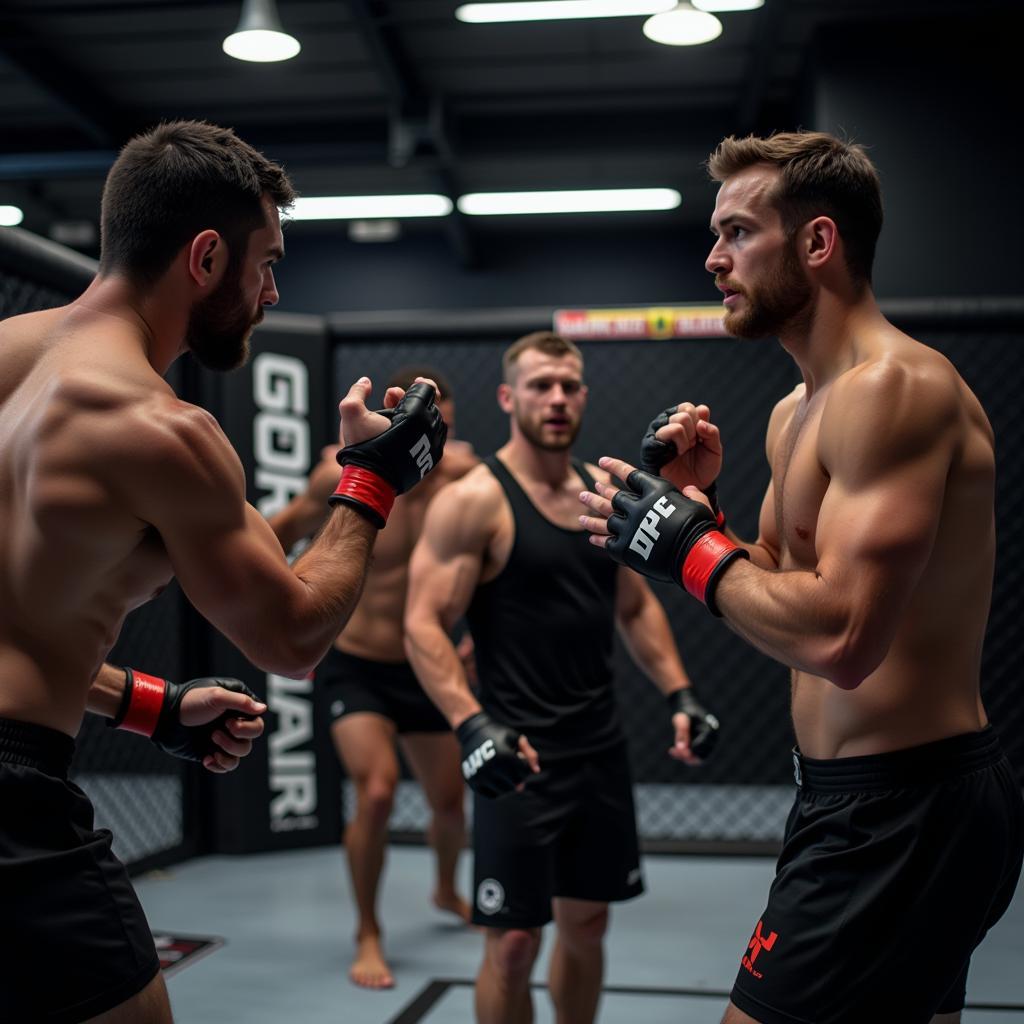 MMA Fighters Training