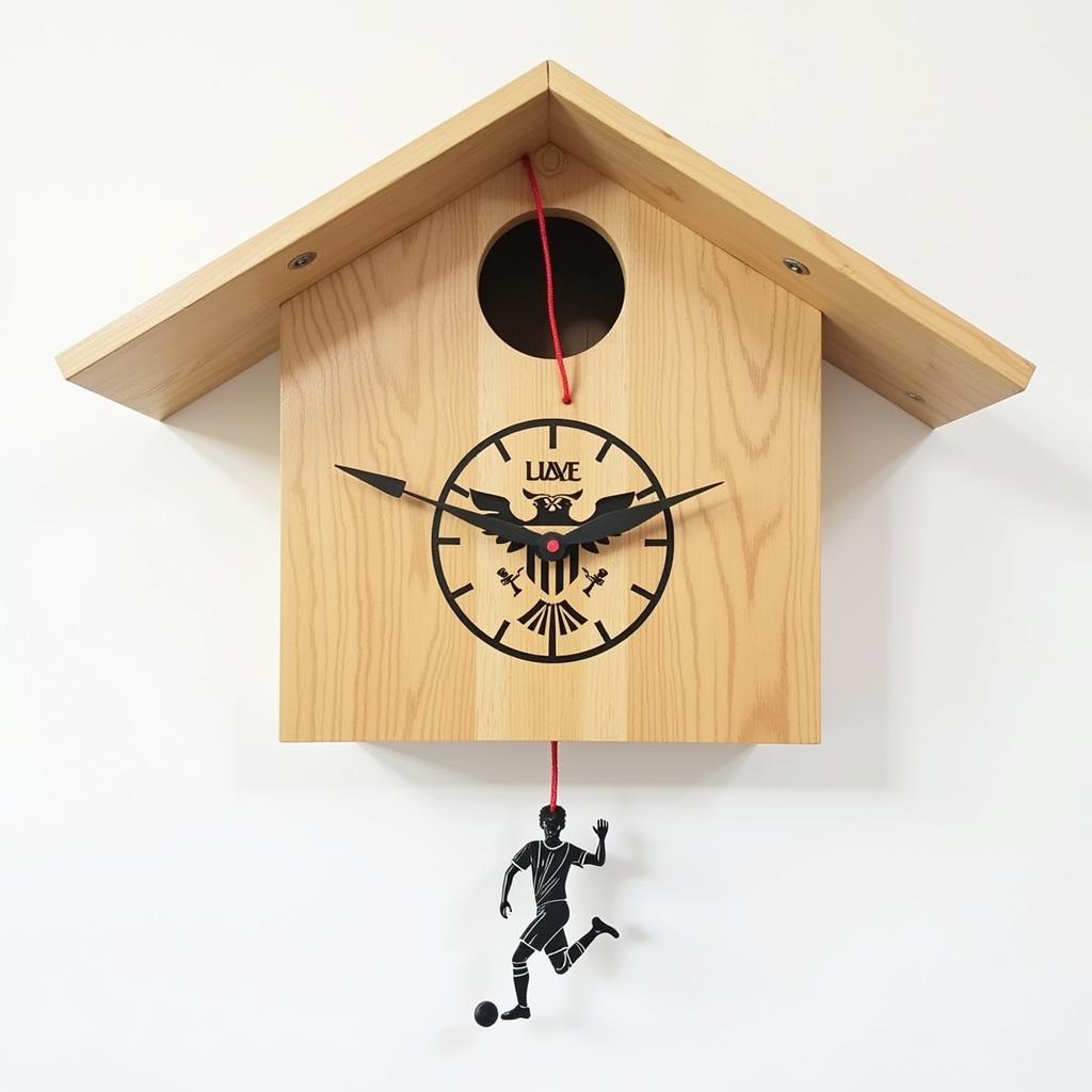 Modern Football Cuckoo Clock with Team Logo