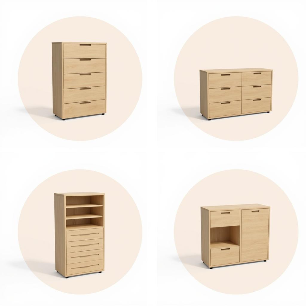 Various Modular Dresser Configurations