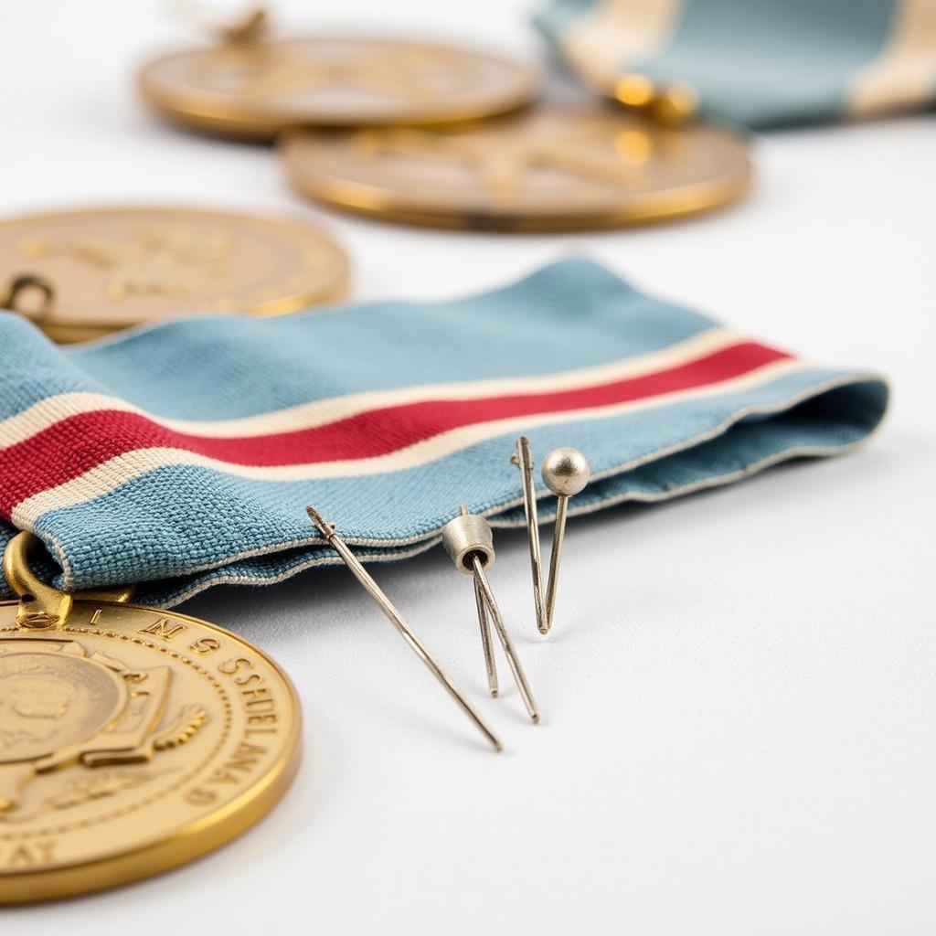 Mounting Army Medals with Specialized Pins