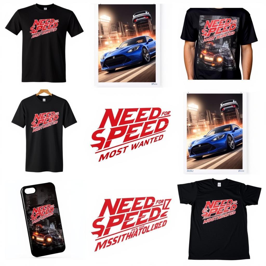 Need for Speed Most Wanted Merchandise Featuring the Logo