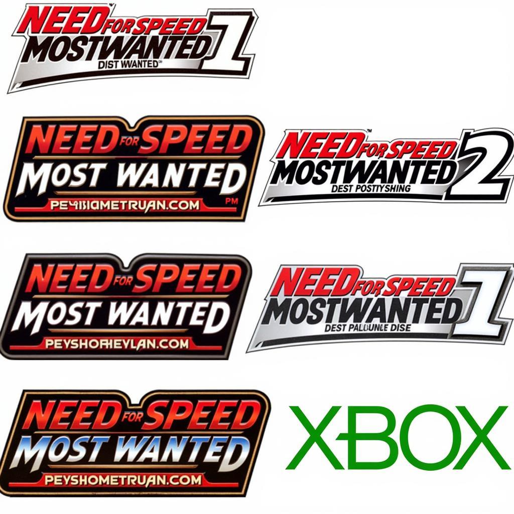 Need for Speed Most Wanted Logo Variations Across Platforms