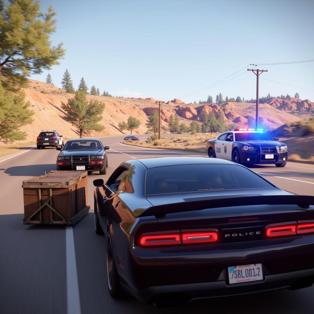 PS4 Police Chase Bait Crate in Need for Speed Payback