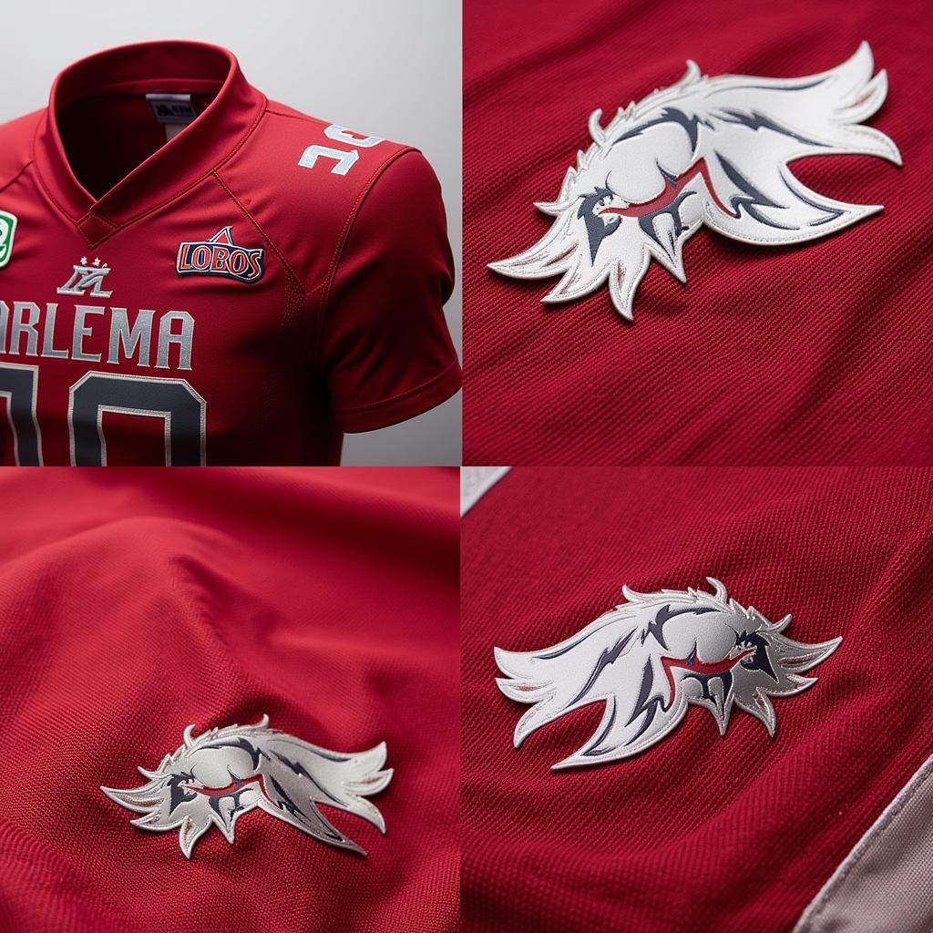 Details of the New Mexico Lobos Football Uniform