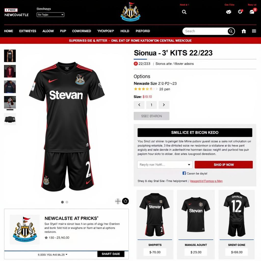 Newcastle United 3rd Kit 22/23 Available Online