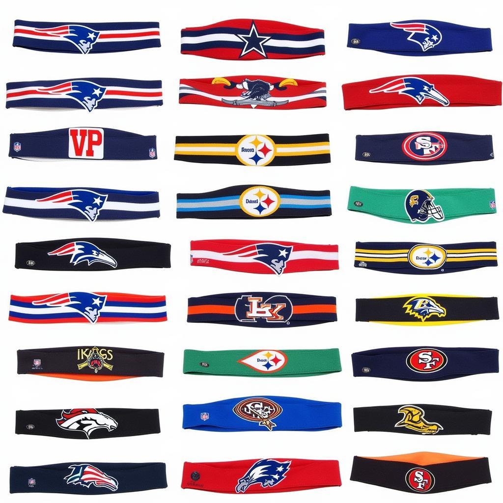 Variety of NFL Headbands - Colors and Styles