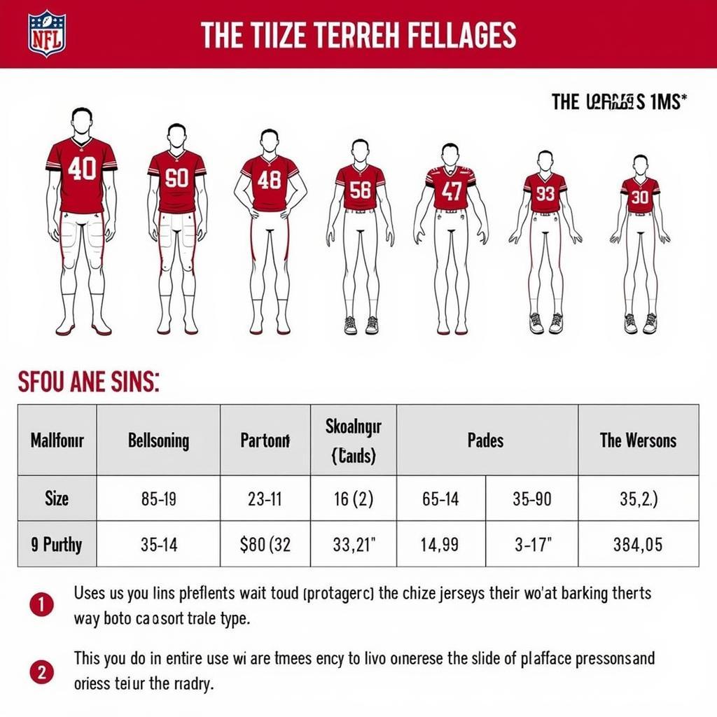 NFL Jersey Size Guide