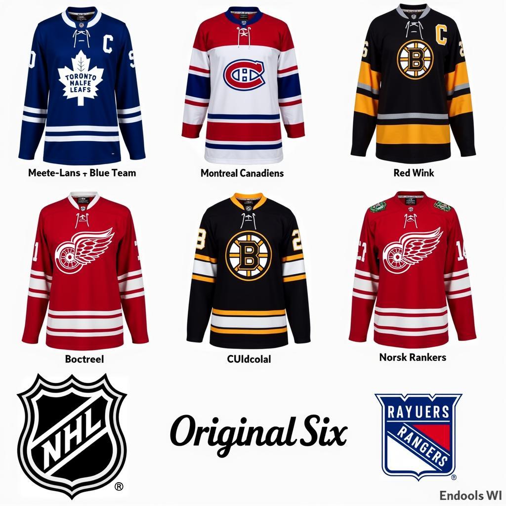 Original Six NHL Team Colors