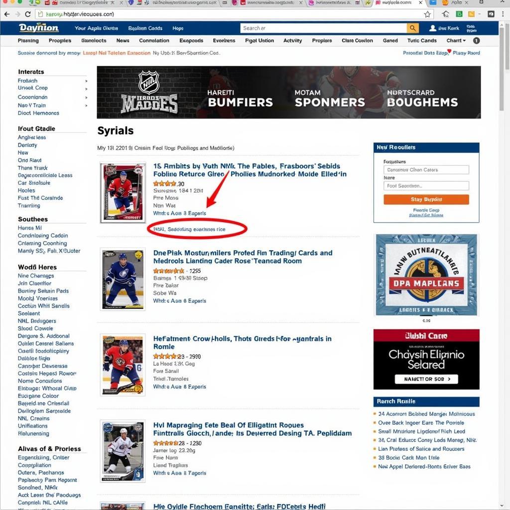 NHL Trading Cards Online Retailers