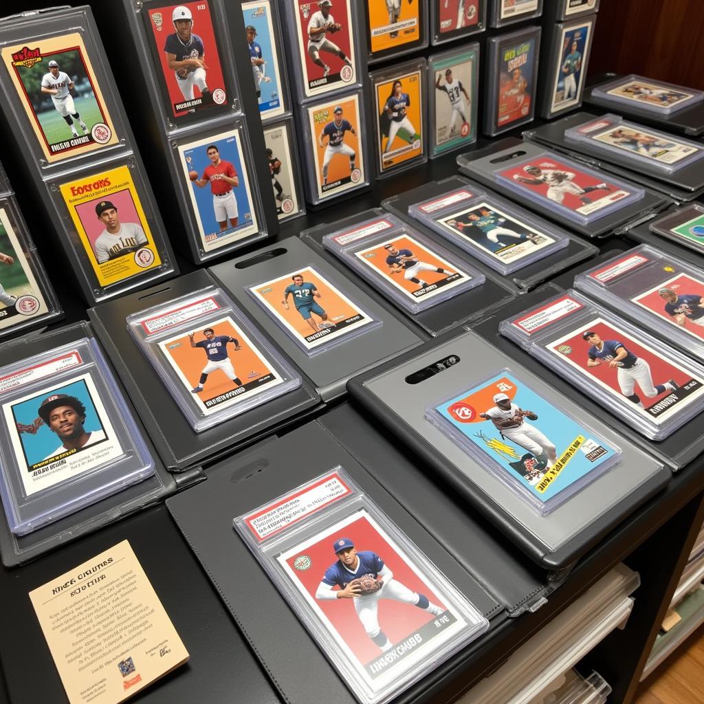 Displaying a Nick Chubb Card Collection