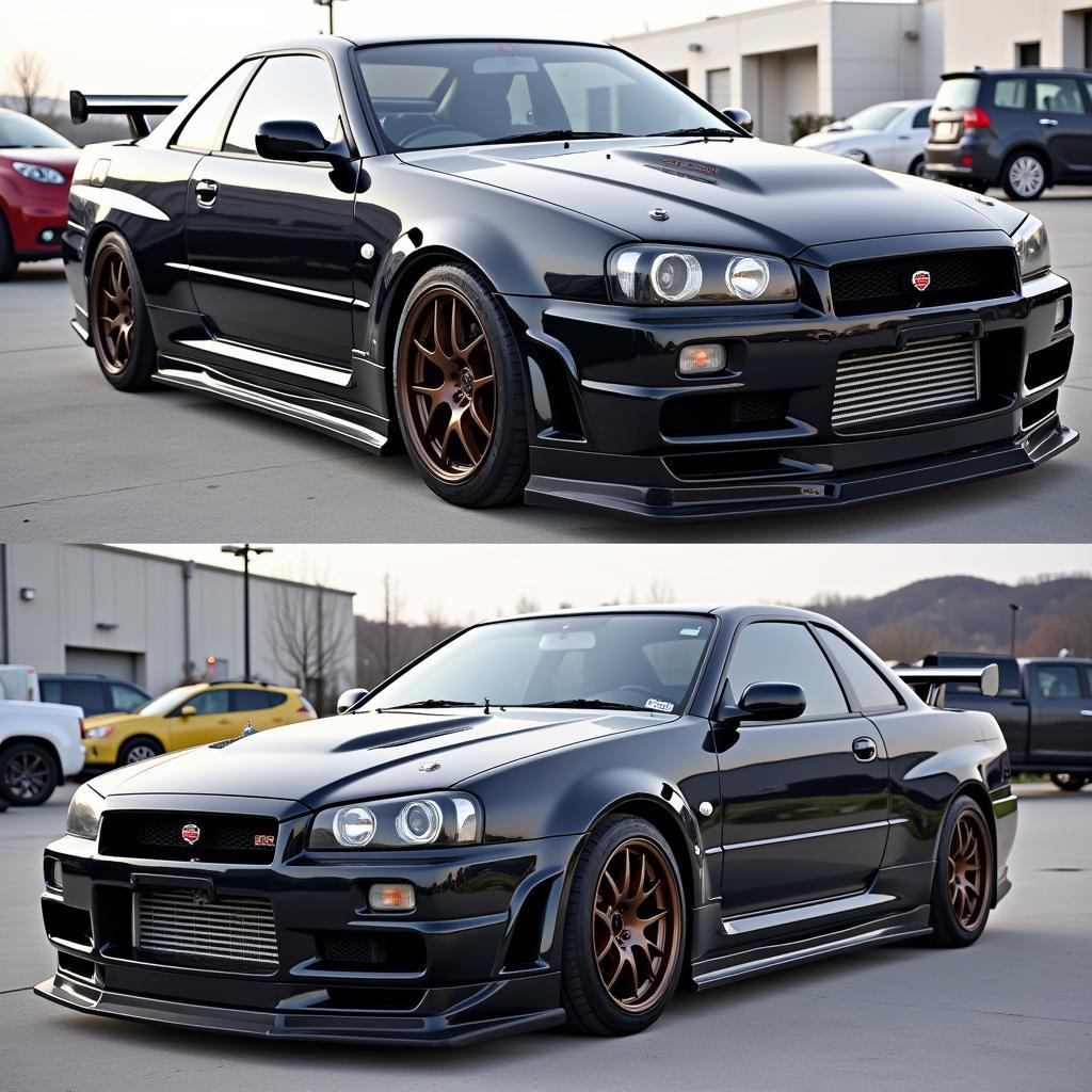 Nissan Skyline GTR R34 with Wide Body Kit - Final Look