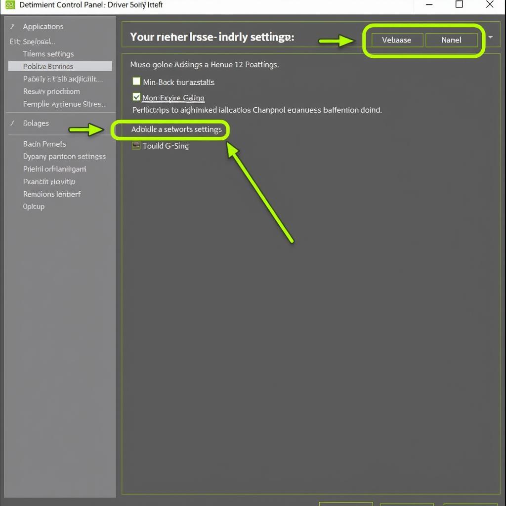 Nvidia Control Panel Settings for 551.23 Driver