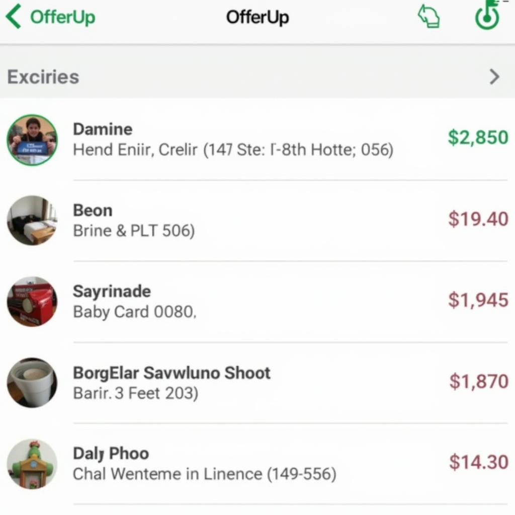 OfferUp Mobile Interface