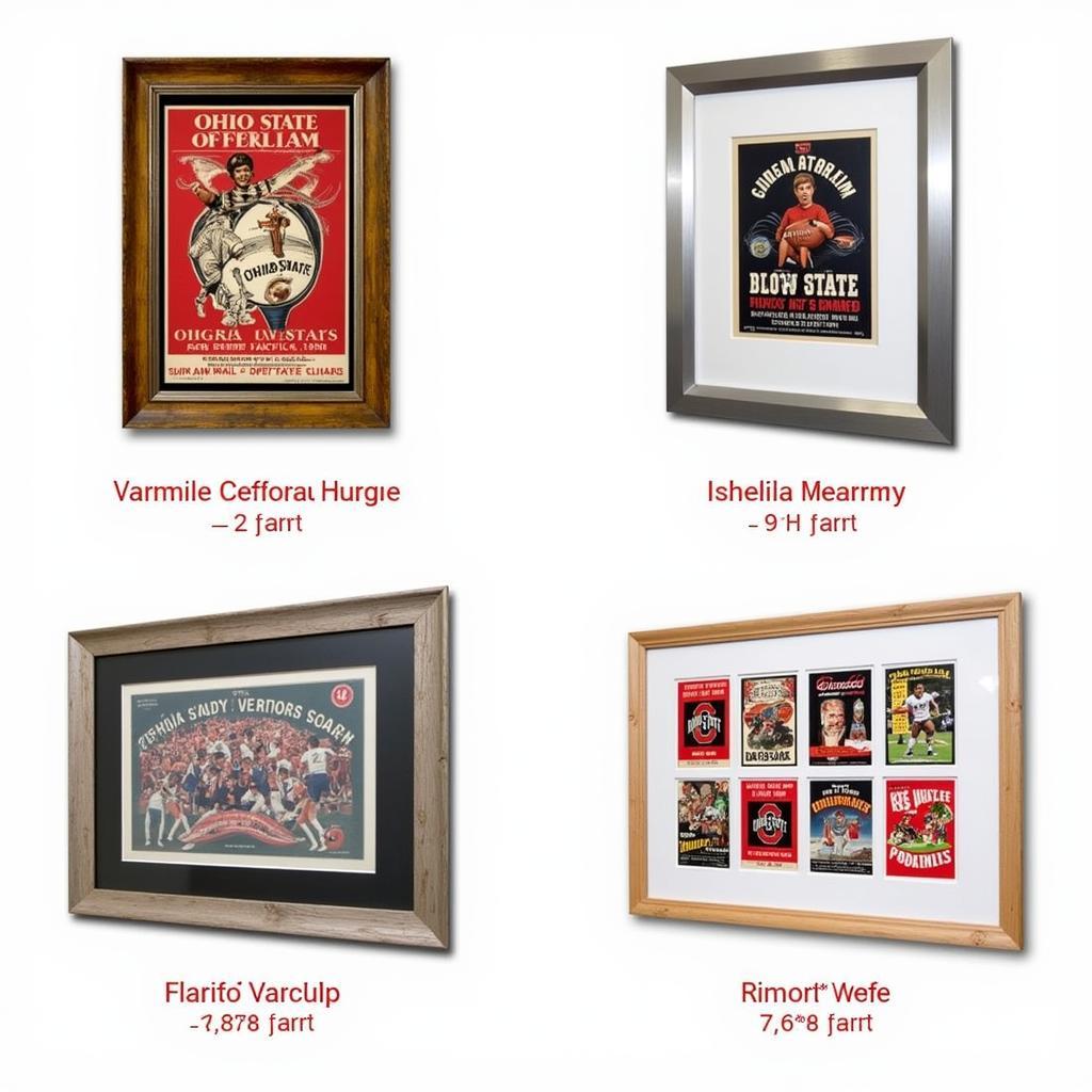 Creative Framing Ideas for Ohio State Football Posters