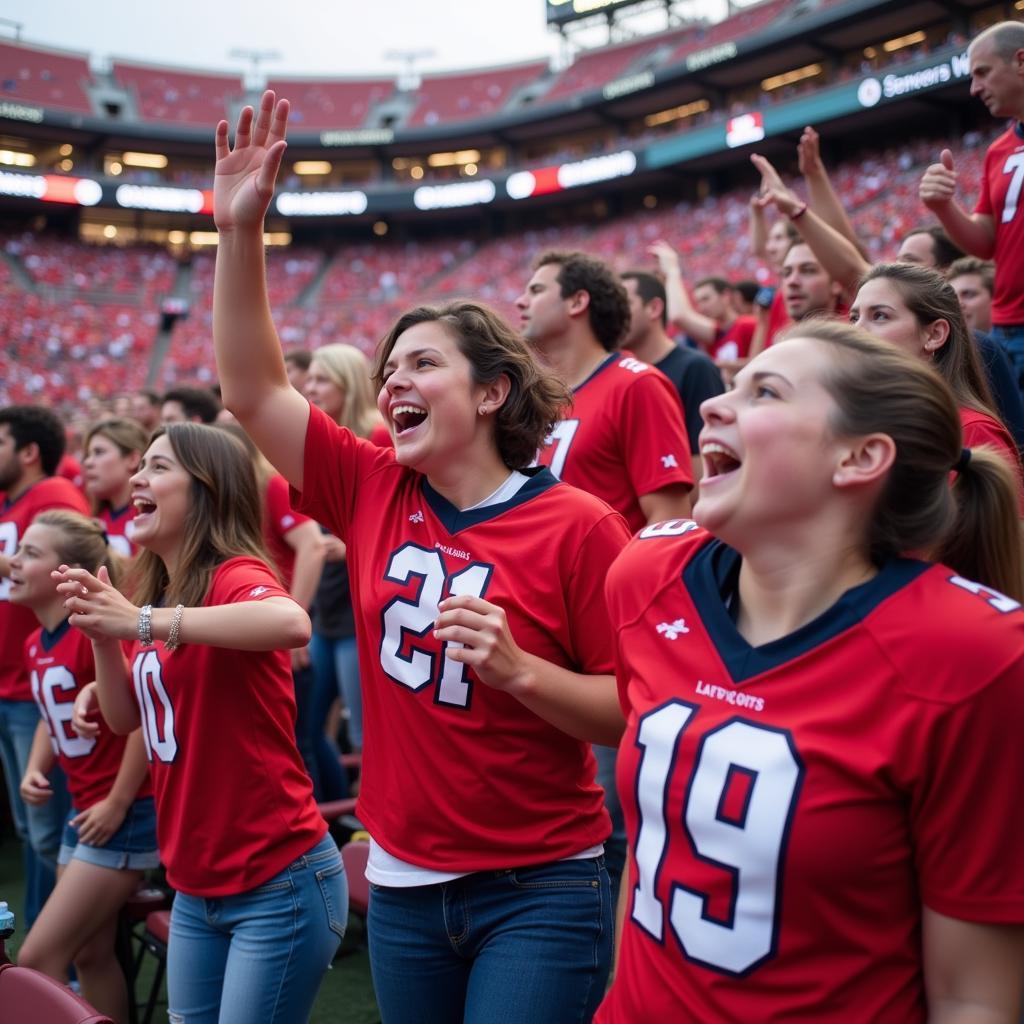 Ole Miss Fans Wearing Jerseys