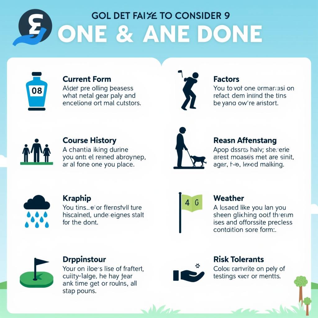 One and Done Golf Strategy: Key Factors to Consider