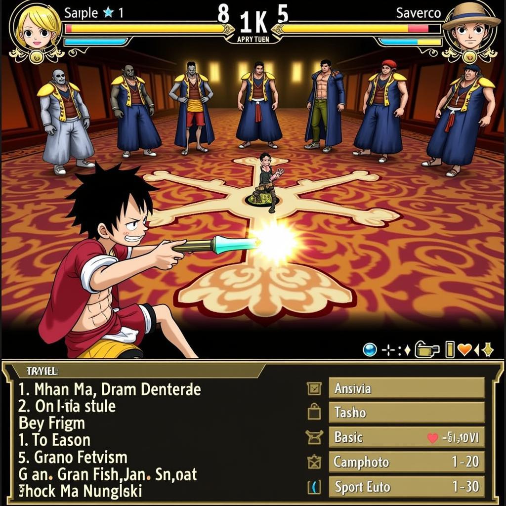 One Piece Gold PS3 Battle System Screenshot