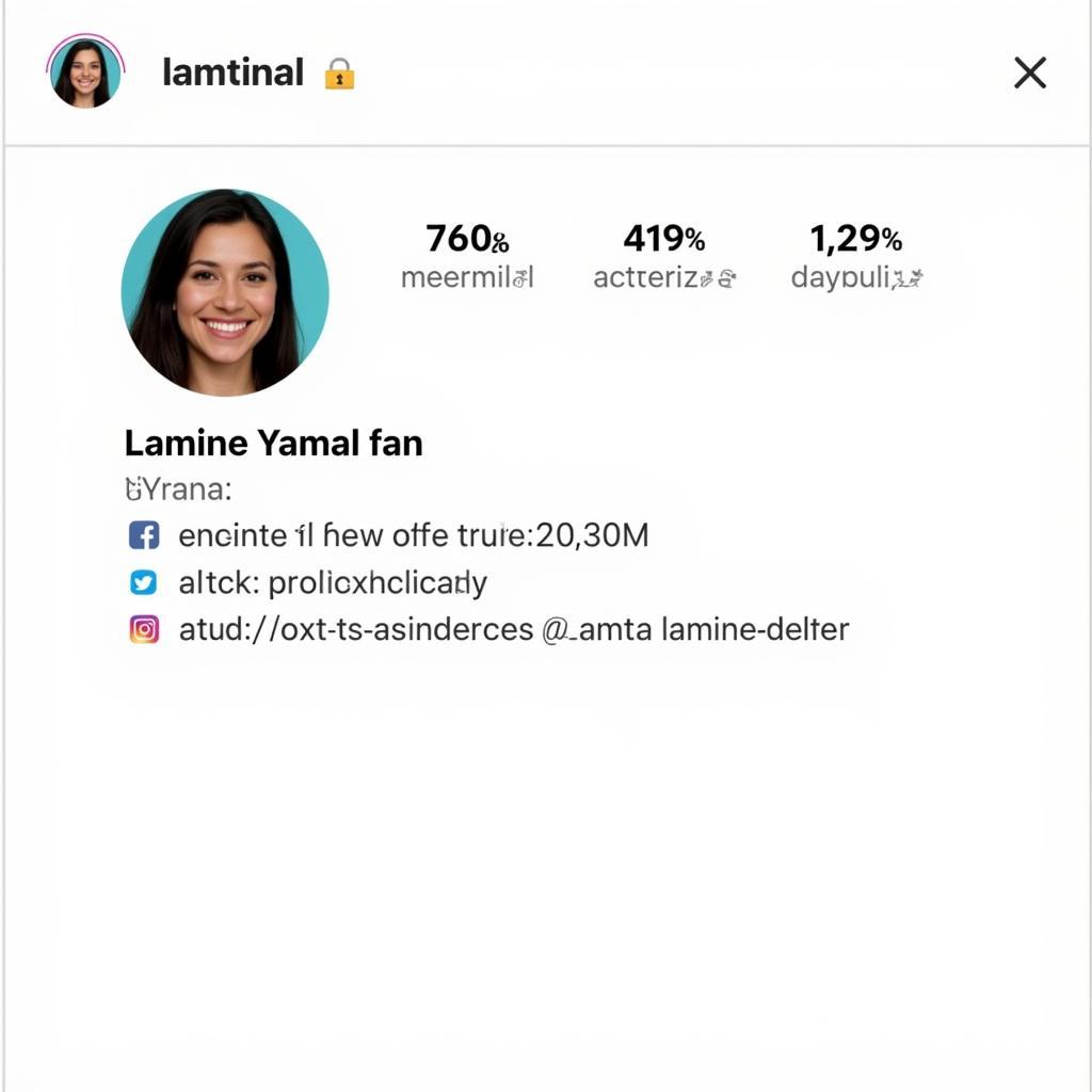 Optimized Instagram Profile for Yamal Fans