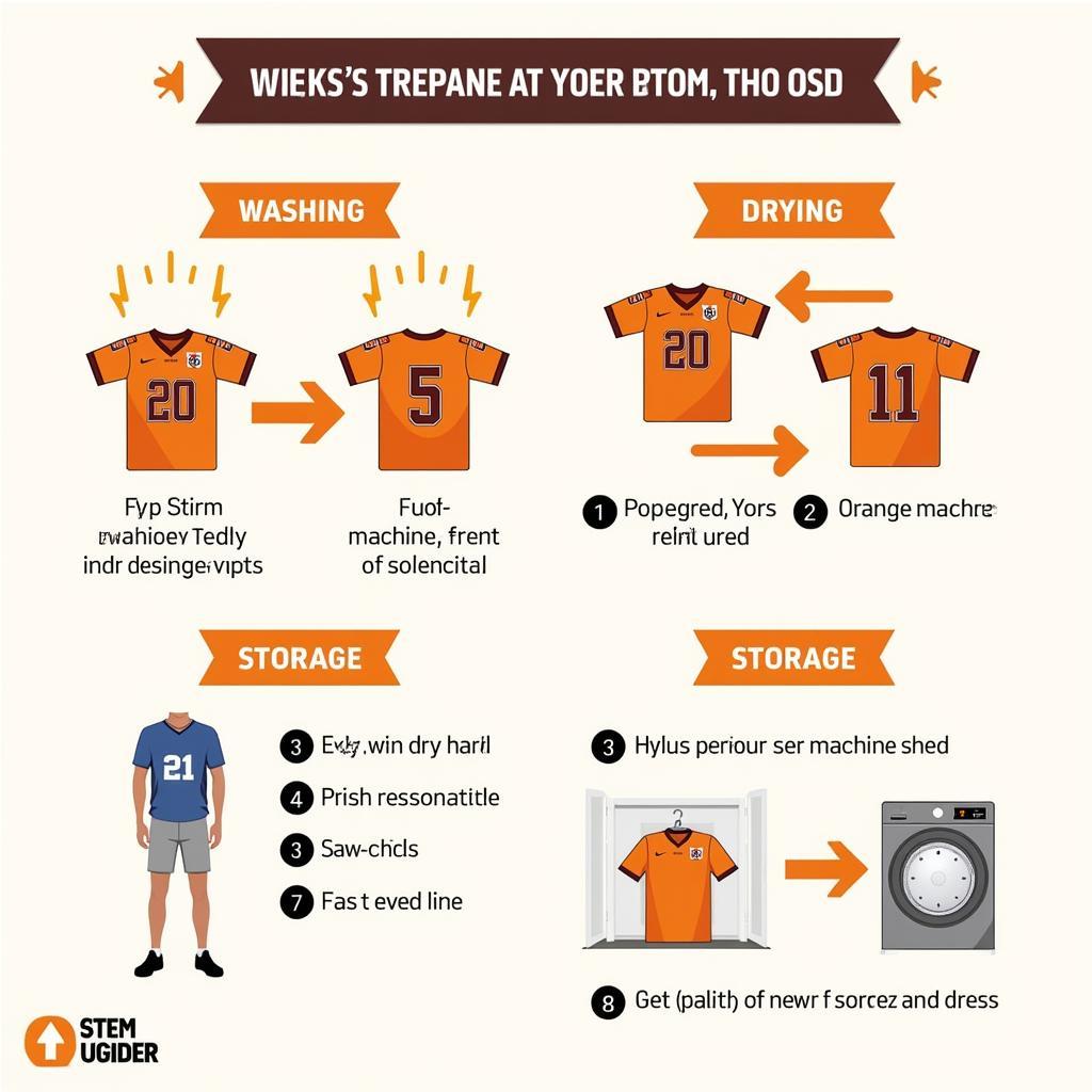 Tips for Caring for an Orange Football Jersey