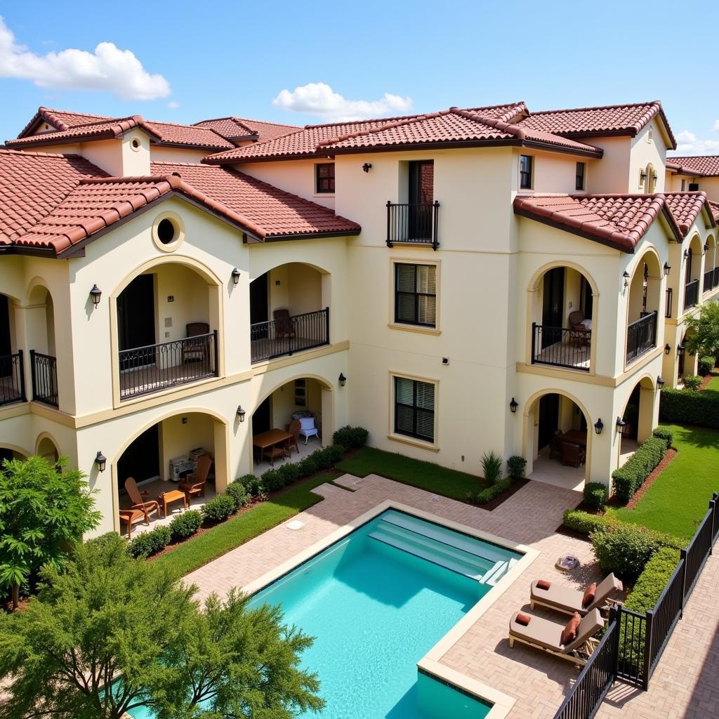 Gated Townhouse Community with Euro Design in Orlando, Florida