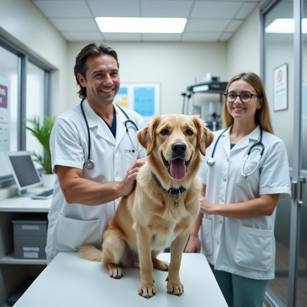 Modern and well-equipped exam room at Otter Creek Vet Clinic